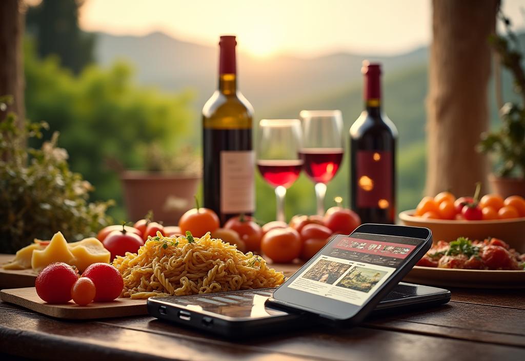 Marketing digitale per turismo enogastronomico